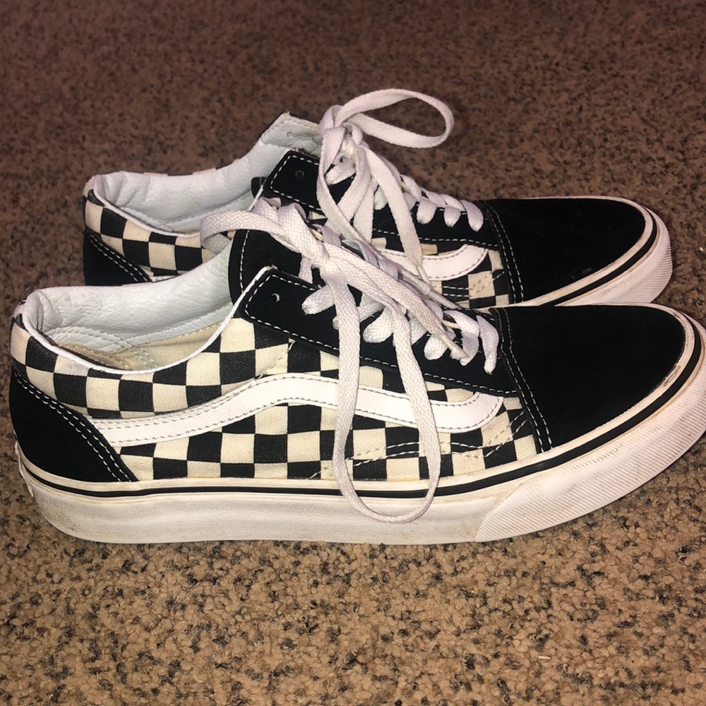 checkered vans